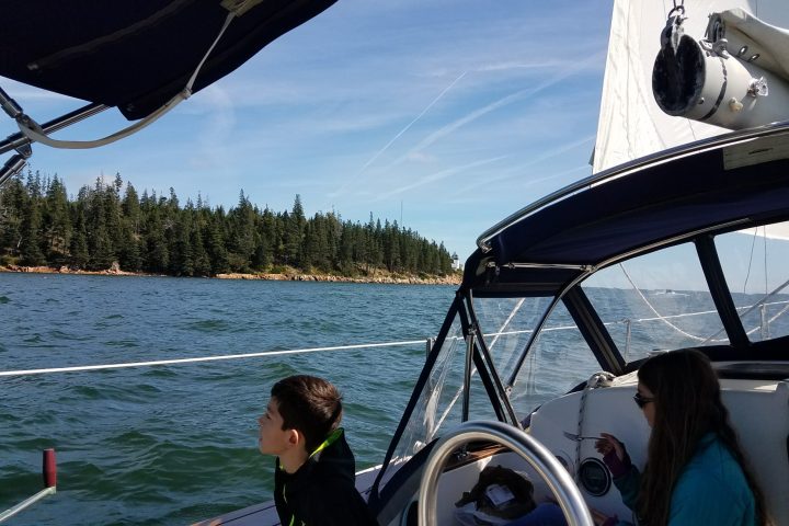 Sailing on the coast of Maine