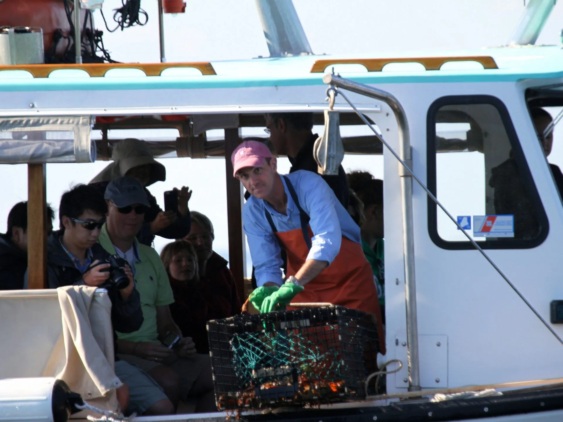 IC_Eli-e1464127526658 Captain Eli hauling a lobster trap