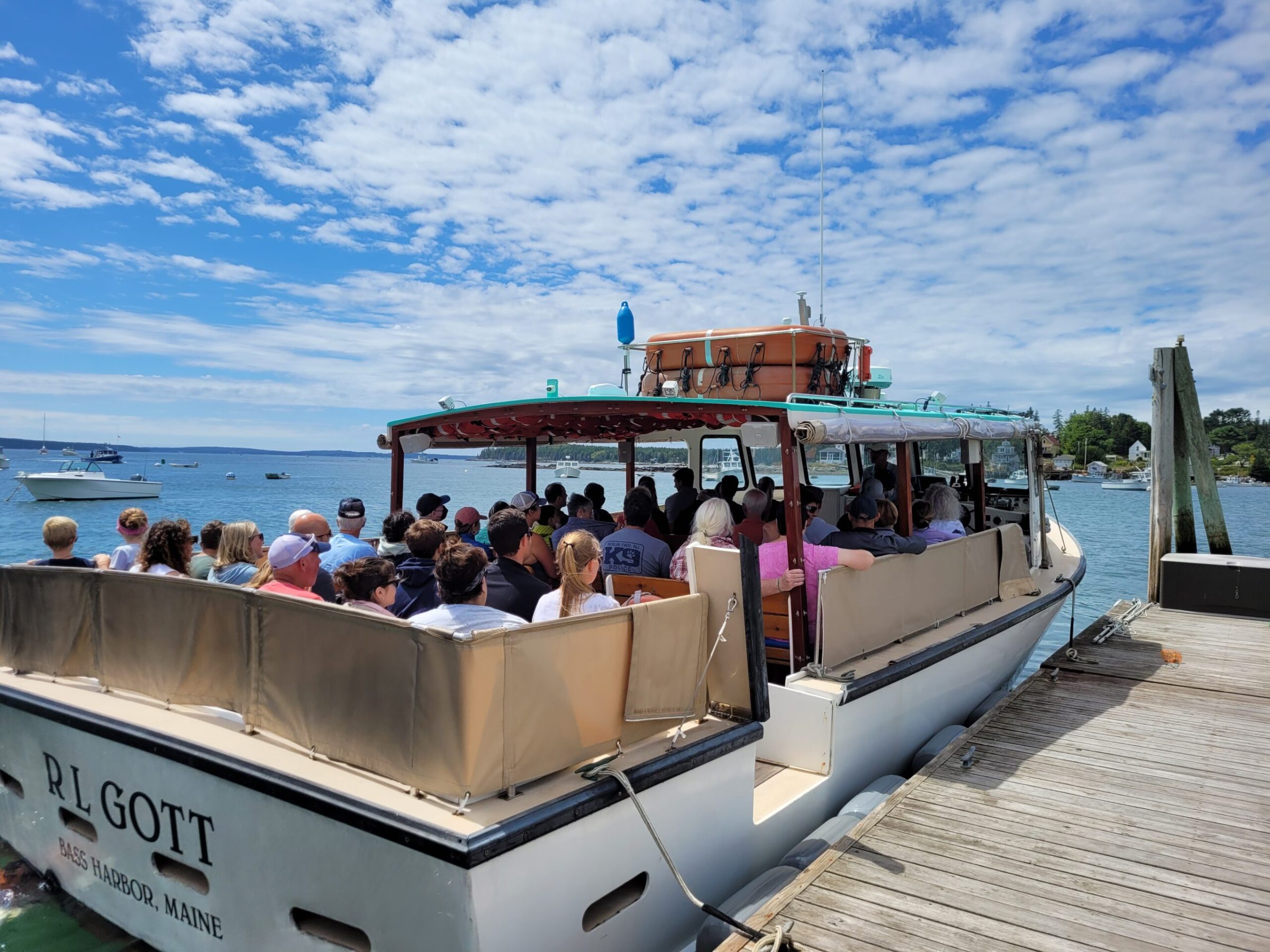 a group of people on Island Cruise boat tour