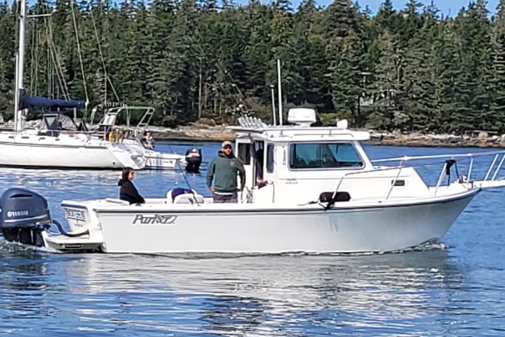 a boat that is floating in the water