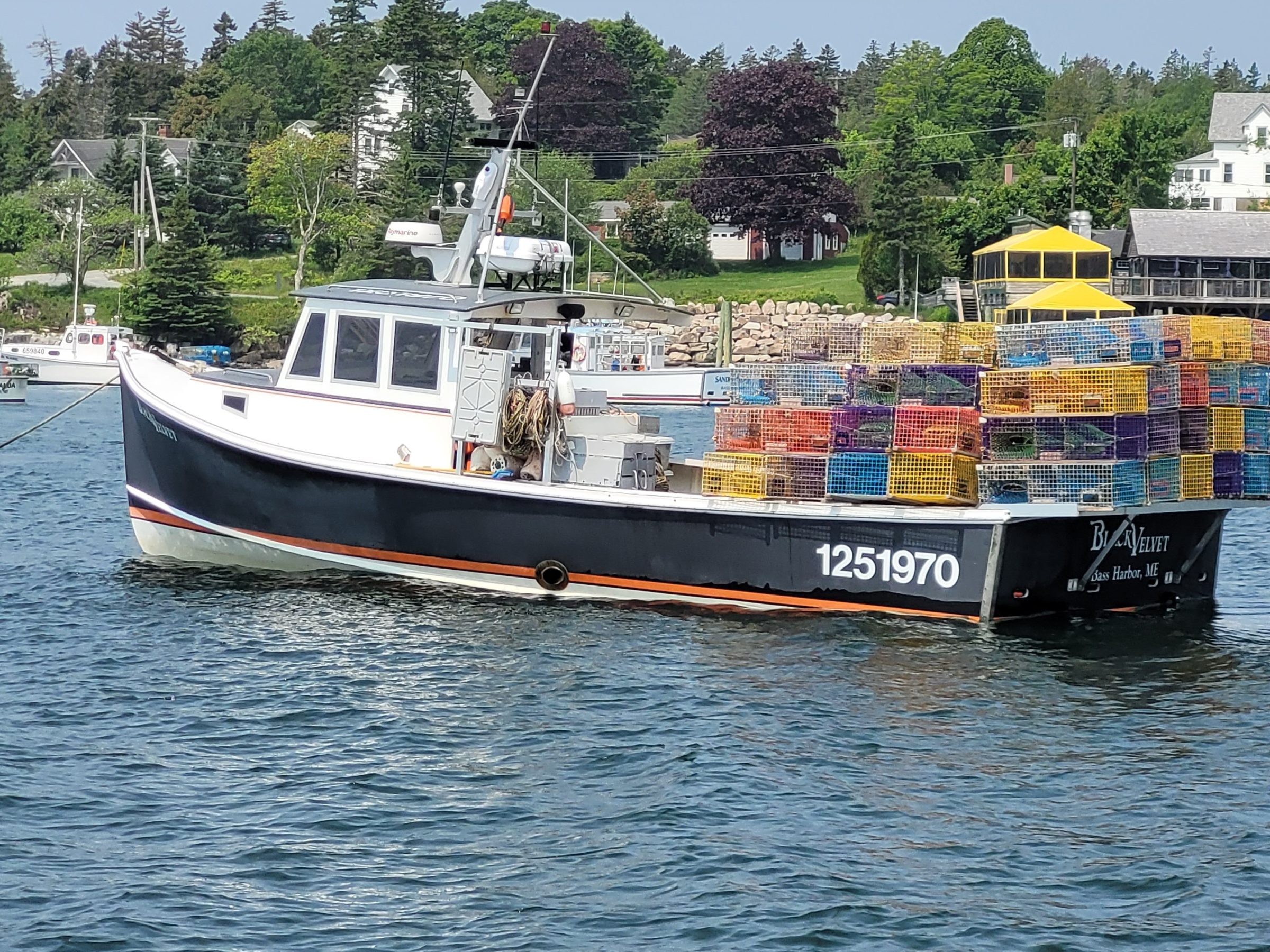 a small boat in a large body of water